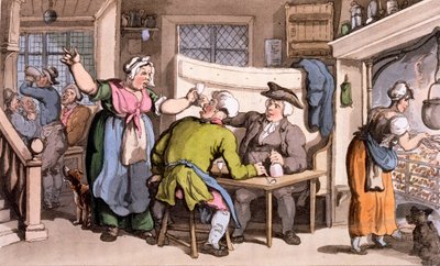 The Scold, with news of Olivia by Thomas Rowlandson
